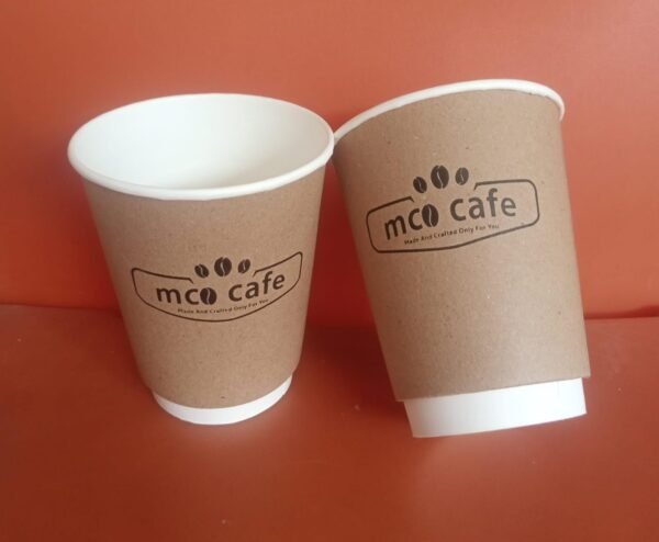 paper cup kraft 8oz double wall tahan panas