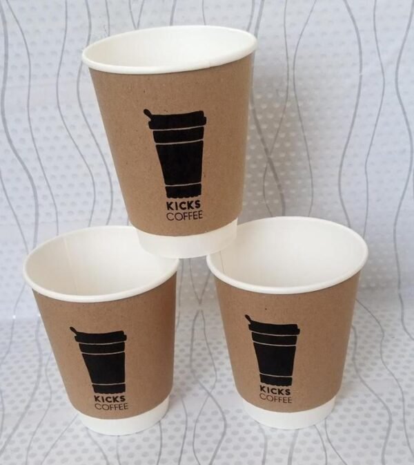 paper cup kraft 8oz double wall kekinian dan murah