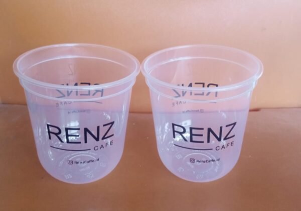 cup inject 12 oz oval tebal kekinian