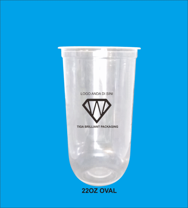 sablon cup 22oz logo satu warna