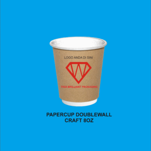paper cup kraft 8oz double wall